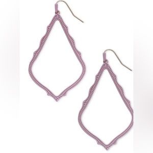 Kendra Scott Sophie drop earrings in matte lilac- discontinued!